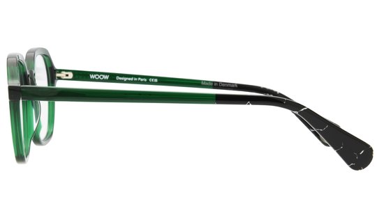 Lunettes de vue WOOW Homme Vert Carré Jetlag1 Gauche