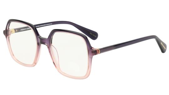Lunettes de vue French Disorder Femme Transparent Carré Fd2512 Trois-Quart