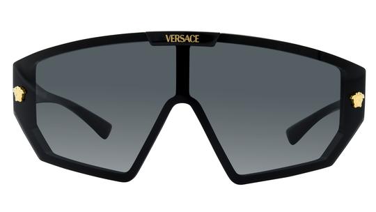 Lunettes de soleil Versace Mixte Noir Rectangle Ve4461 Face