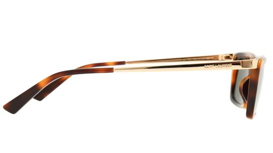 Lunettes de soleil Saint Laurent Mixte Marron Rectangle Sl766 Droite