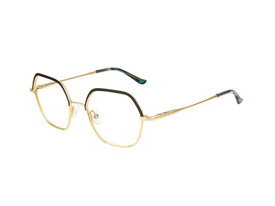 Lunettes de vue Lulu Castagnette Enfant Vert Angulaire LFMM142 Gauche