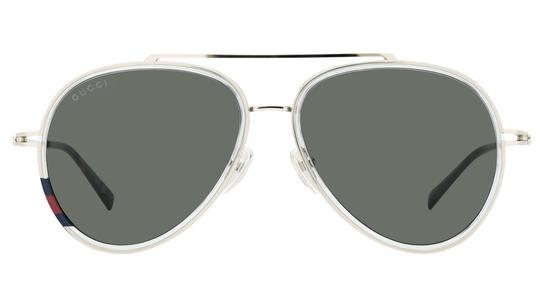 Lunettes de soleil Gucci Homme Argent Aviateur GG1981S Face