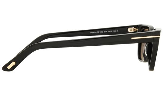 Lunettes de soleil Tom Ford Mixte Noir Rectangle FT1362 Droite