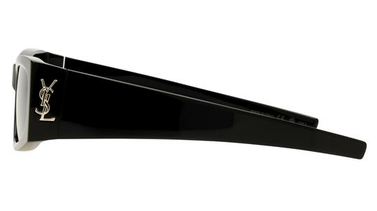 Lunettes de soleil Saint Laurent Mixte Noir Rectangle SL Gauche