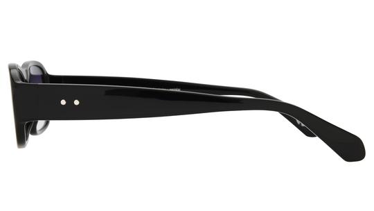 Lunettes de soleil Signature Krys Mixte Noir Rectangle will Gauche
