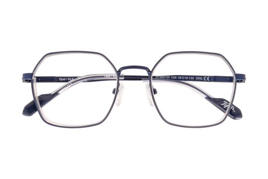 Lunettes de vue New York Yankees  Bleu Wayfarer NYMM120C66 Face
