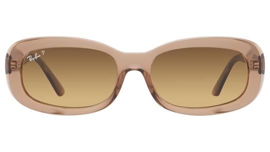 Lunettes de soleil Ray-Ban Femme Marron Ovale rb2221 Face