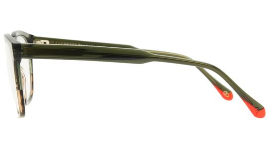 Lunettes de vue Signature Krys Homme Vert Rectangle Moj2504 Gauche