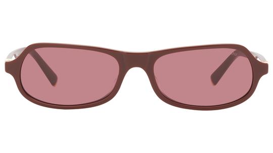 Lunettes de soleil Miu Miu Femme Rouge Rectangle MU Face