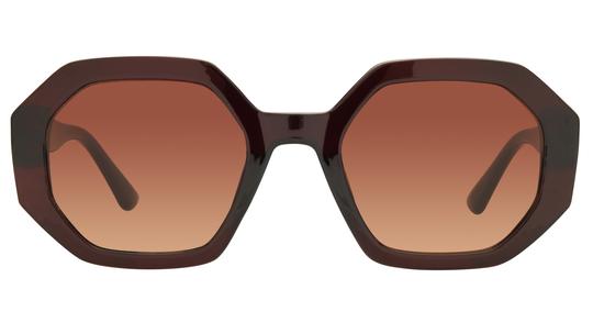 Lunettes de soleil Signature Krys Femme Marron Tonneau skj2604-b Face