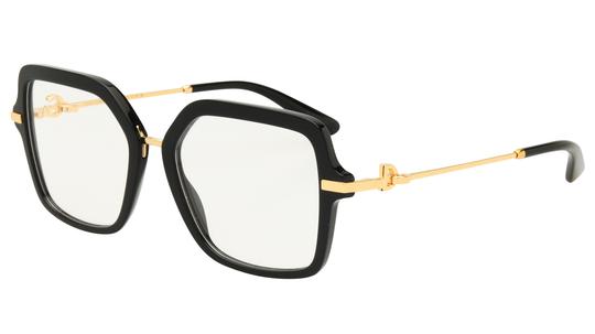 Lunettes de vue Dolce&Gabbana Femme Noir Carré DG3396 Trois-Quart
