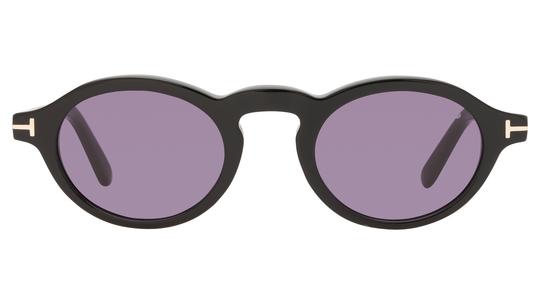 Lunettes de soleil Tom Ford Homme Noir Ovale Ft1332 Face