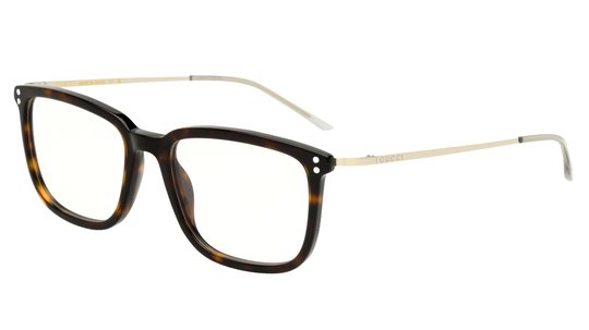 Lunettes de vue Gucci Homme Écaille Rectangle Gg1709O Trois-Quart