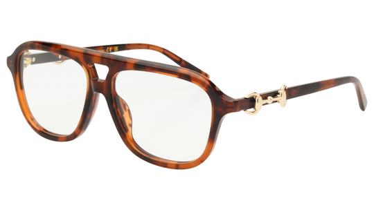Lunettes de vue Gucci Femme Écaille Aviateur Gg2216O Trois-Quart