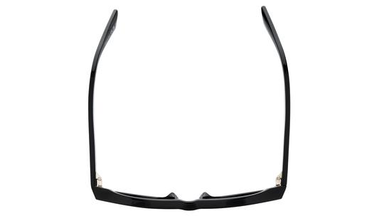 Lunettes de soleil Saint Laurent Mixte Noir Rectangle Sl83 Dessus