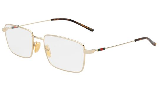 Lunettes de vue Gucci Homme Or Rectangle Gg2098O Trois-Quart