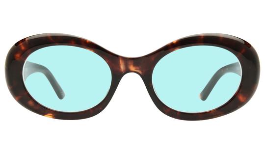 Lunettes de soleil Signature Krys Femme Écaille Ovale Skj2502-B Face