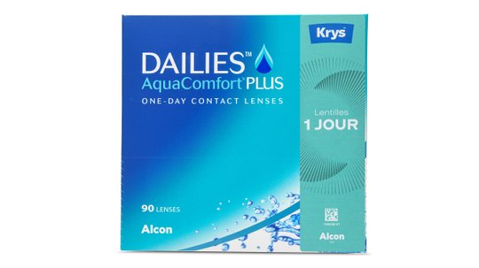 Lentilles de contact Dailies AquaComfort Plus x Krys Boîte de 90
