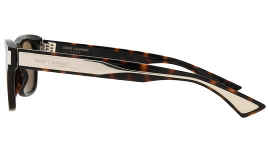 Lunettes de soleil Saint Laurent Homme Écaille Rectangle sl Gauche