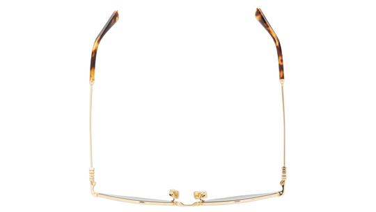Lunettes de soleil Miu Miu Femme Or Angulaire MU Dessus