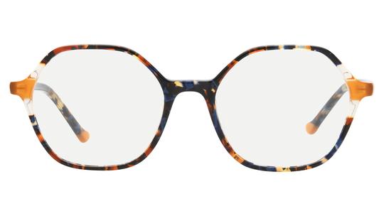 Lunettes de vue Signature Krys Femme Bleu Tonneau Kis2606 Face