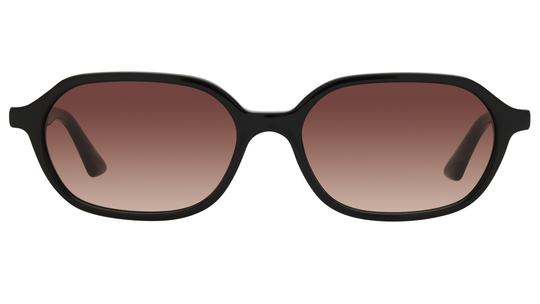 Lunettes de soleil Signature Krys Femme Noir Rectangle audacieuse Face