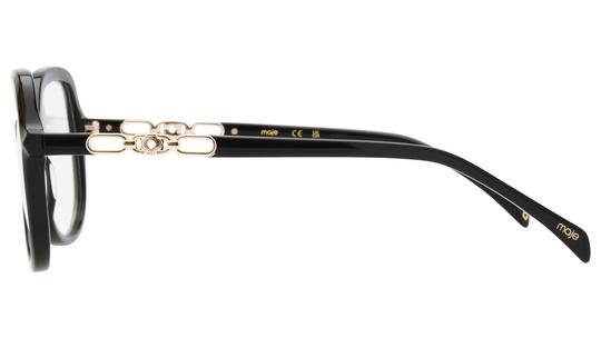 Lunettes de vue Maje Femme Noir Ronde MJ1096 Gauche