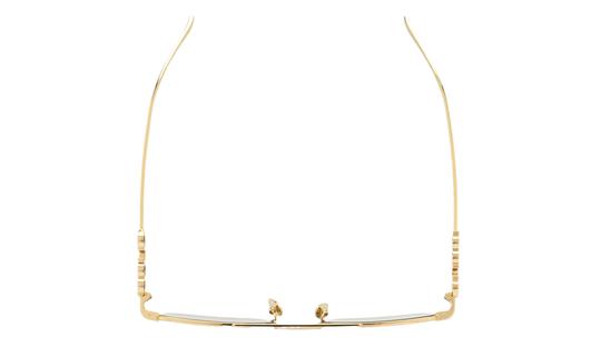 Lunettes de soleil Gucci Femme Or Rectangle GG1804S Dessus