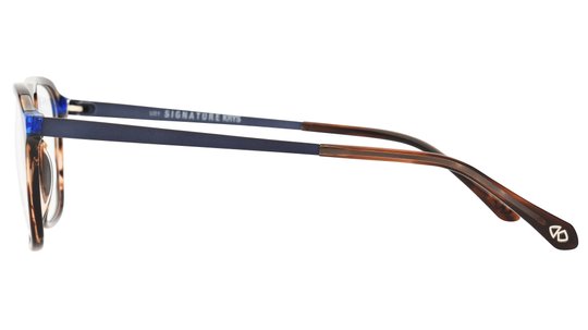 Lunettes de vue Signature Krys Homme Écaille Aviateur Moj2202 Gauche