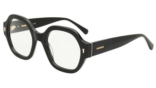 Lunettes de vue Sandro Femme Noir Rectangle SD2080 Trois-Quart