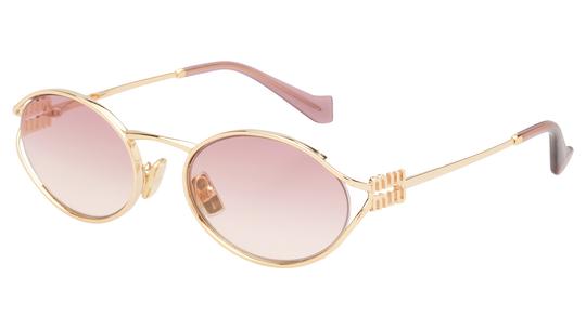 Lunettes de soleil Miu Miu Femme Or Ovale Mu Trois-Quart