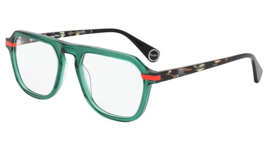 Lunettes de vue WOOW Homme Vert Aviateur Tryharder2 Trois-Quart