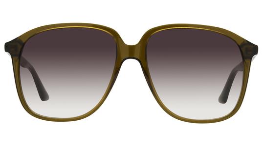 Lunettes de soleil Signature Krys Femme Vert Oversize Vibrante Face