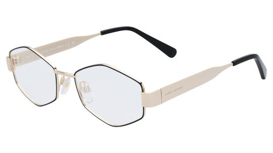 Lunettes de vue Marc Jacobs Femme Or Arrondie Marc Trois-Quart