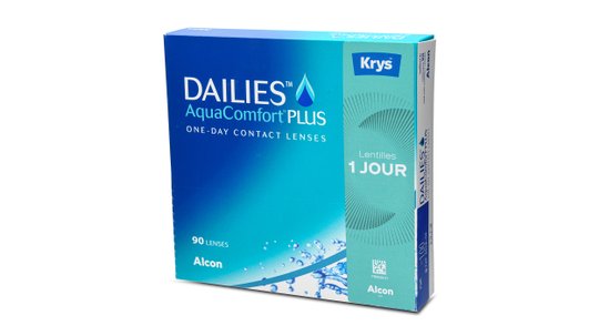 Lentilles de contact Dailies AquaComfort Plus x Krys Boîte de 90