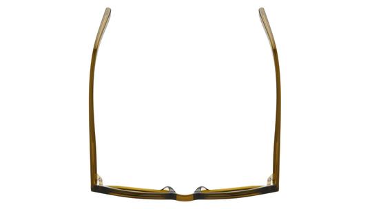 Lunettes de soleil Saint Laurent Mixte Marron Rectangle Sl28 Dessus