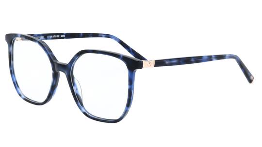 Lunettes de vue Signature Krys Femme Bleu Tonneau Ml2604 Trois-Quart