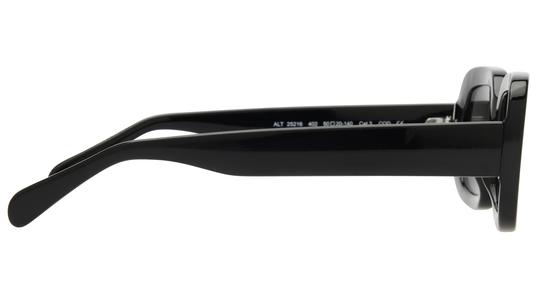 Lunettes de soleil Alternance Mixte Noir Rectangle Alt25216 Droite