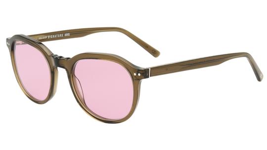 Lunettes de soleil Signature Krys Homme Vert Ronde Skj2535-E Trois-Quart