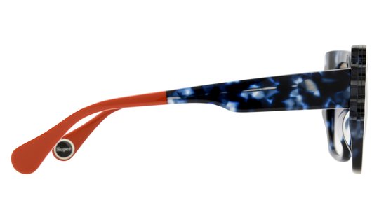 Lunettes de soleil WOOW Femme Bleu Carré Superswimm1 Droite