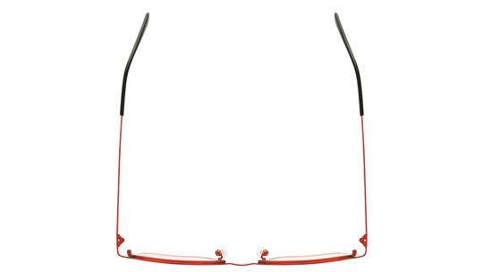 Lunettes de vue Alternance Femme Rouge Carré Alt25111 Dessus