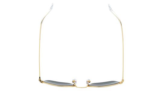 Lunettes de soleil Ray-Ban Mixte Or Carré RJ9594S Dessus