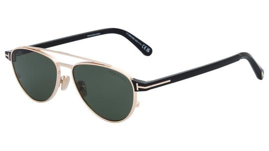 Lunettes de soleil Tom Ford Homme Noir Aviateur ft1361 Trois-Quart