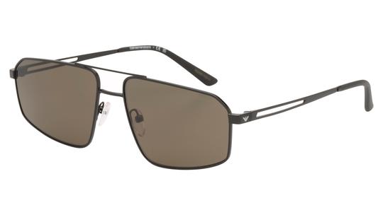 Lunettes de soleil Emporio Armani Homme Noir Aviateur ea2173 Trois-Quart