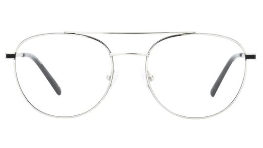 Lunettes de vue Signature Krys Homme Argent Aviateur Com2601 Face