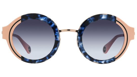 Lunettes de soleil WOOW Femme Bleu Ronde Superrunner1 Face