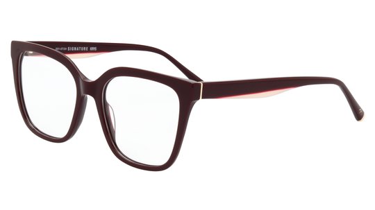 Lunettes de vue Signature Krys Femme Rouge Carré Ml2407 Trois-Quart