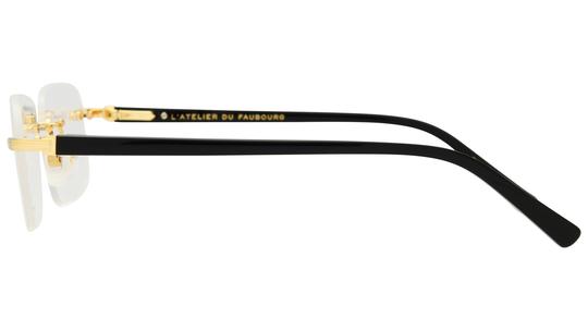 Lunettes de vue L'Atelier du Faubourg Homme Gris Rectangle Adf2604 Gauche