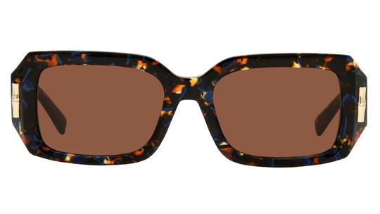 Lunettes de soleil Longchamp Femme Bleu Rectangle LO765SN Face