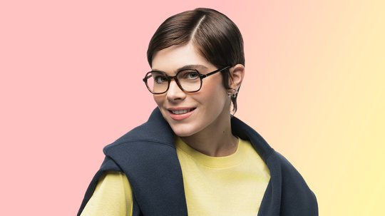 Lunettes de vue French Disorder Femme Marron Carré Fd2506 Trois-Quart